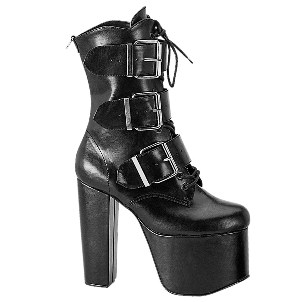 Bottines Demonia Torment 703 Vegan Cuir Femme - Noir 75324-XPWH